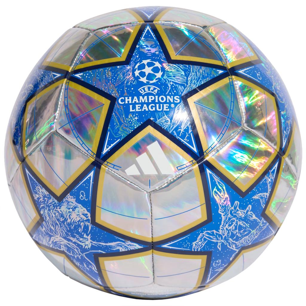 Adidas UEFA Champions League Training Foil Ball, Unisex Silver Football