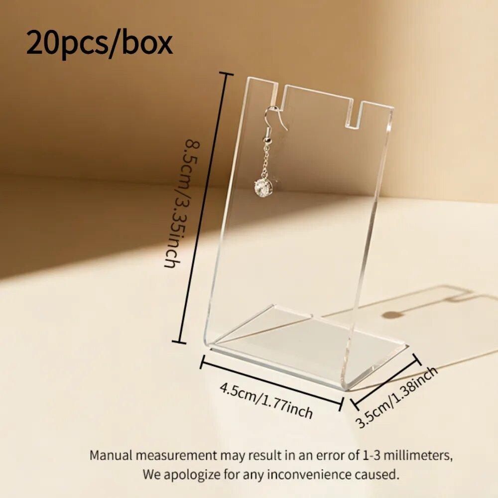 

5/20pcs Transparent Acrylic Jewelry Rack Home Necklace Earring Storage Rack Store Retail Jewelry Display Stand 5pcs/set