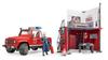 Bruder Land Rover Def. Wagon Firefighter Custom (with figure) BR02596