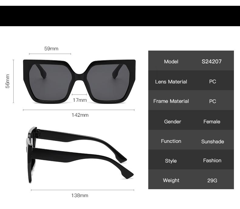 8pcs Cateye Sunglasses Sets Women Luxury Minimalist Leopard Pattern Design Retro Polygonal Eyeglasses UV400 Unisex