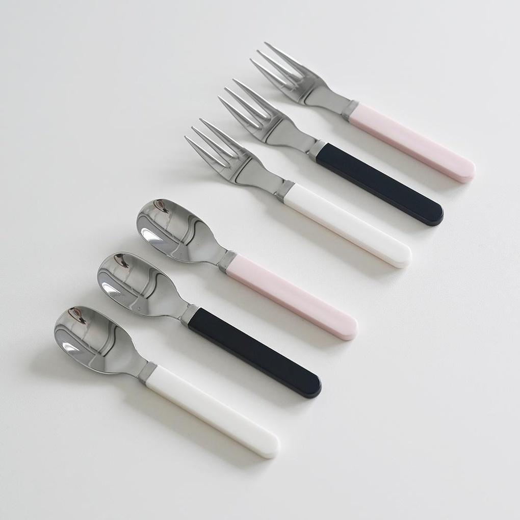 Mood Stainless Dessert Cutlery Spoon Fork 3 Colors