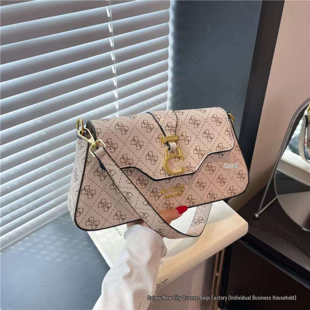 

Трендовая женская сумка кроссбоди под мышкой с принтом высокого класса - Универсальная и популярная нишевая плечевая сумка 25.