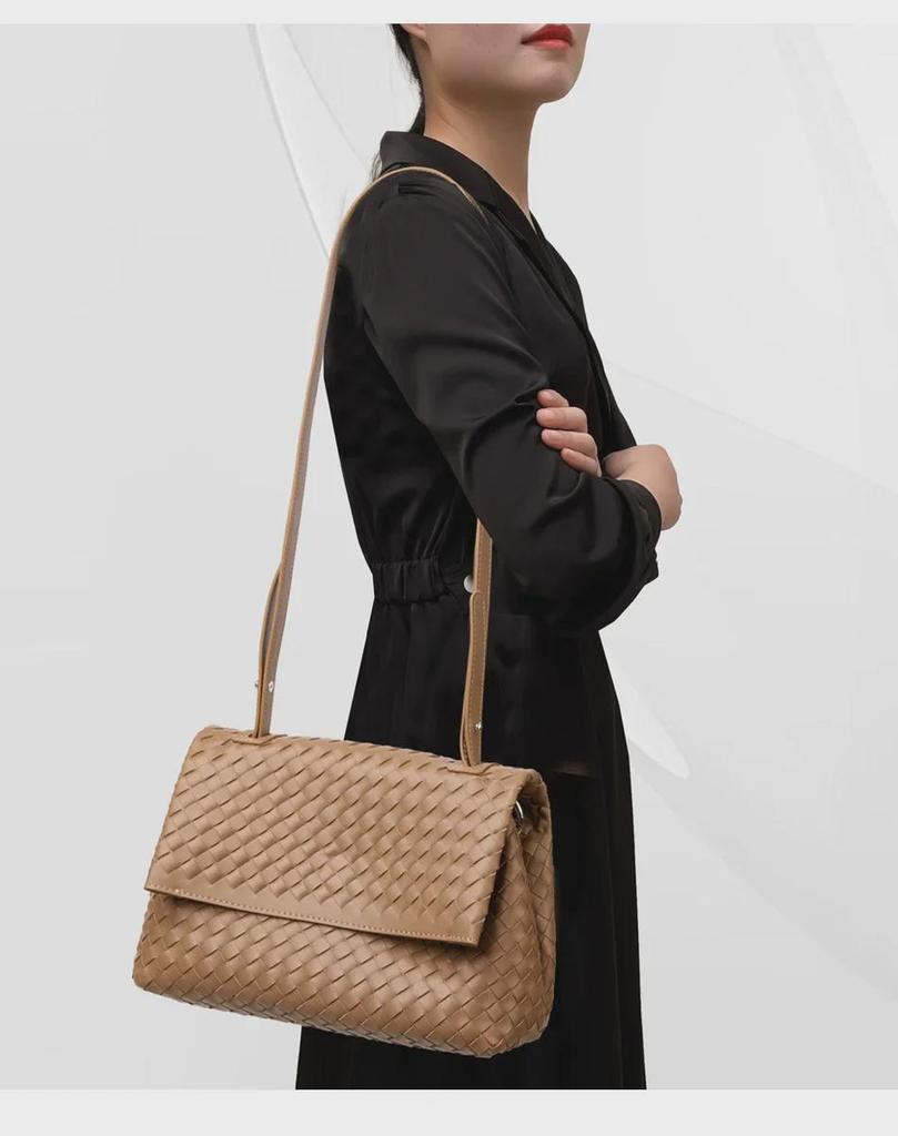 Handgewebte Luxus-Damen-Schultertasche: Elegant, Vielseitig und Modisch für Herbst und Winter