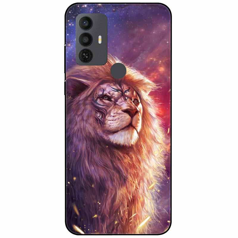 Phone Cover For Alcatel 1V 2021 Case Silicone Lovely Black Bumper Soft TPU Coque for Alcatel 1V (2021) 6002A 6002D 1 V Shells
