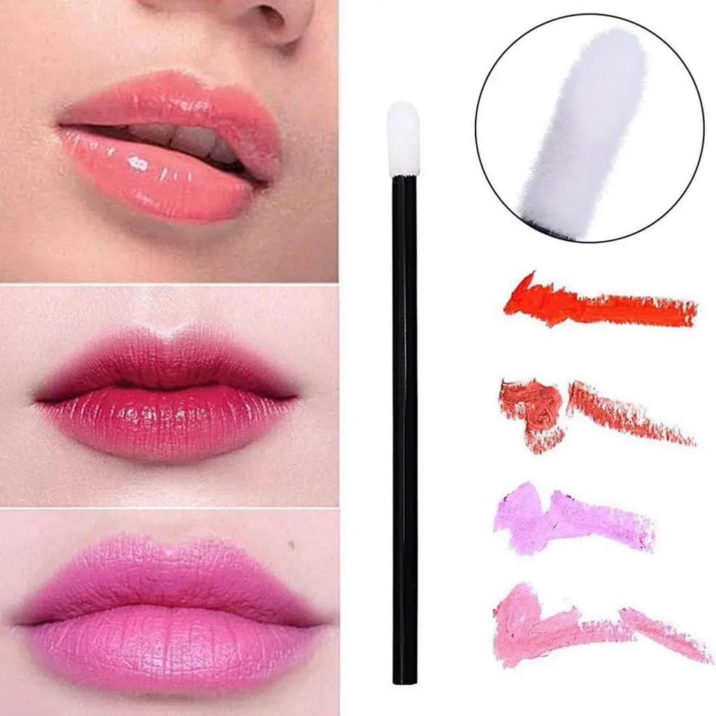 Lip Brush Wands Disposable Lip Gloss Lipstick Applicators Makeup Brushes Cosmetic Beauty Tool Kits 50pcs