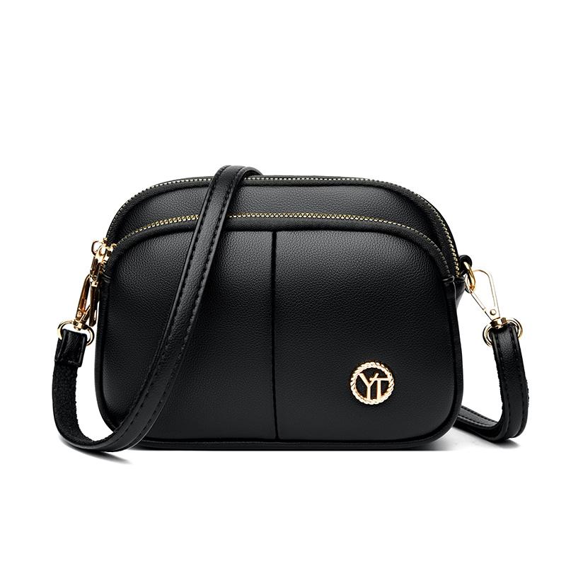 

Модная брендовая сумка через плечо для женщин, однотонная искусственная кожа, маленькие сумки через плечо, роскошная дизайнерская женская сумка на молнии и кошелек