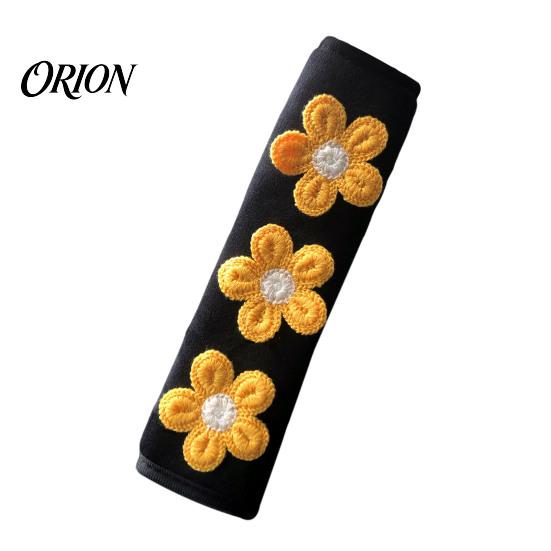Easy Install Car Interior Decor Cute Floral Seat Belt Pads for Car, Soft Mesh Shoulder Polyester Accessories Strap Covers, Comfortable Universal