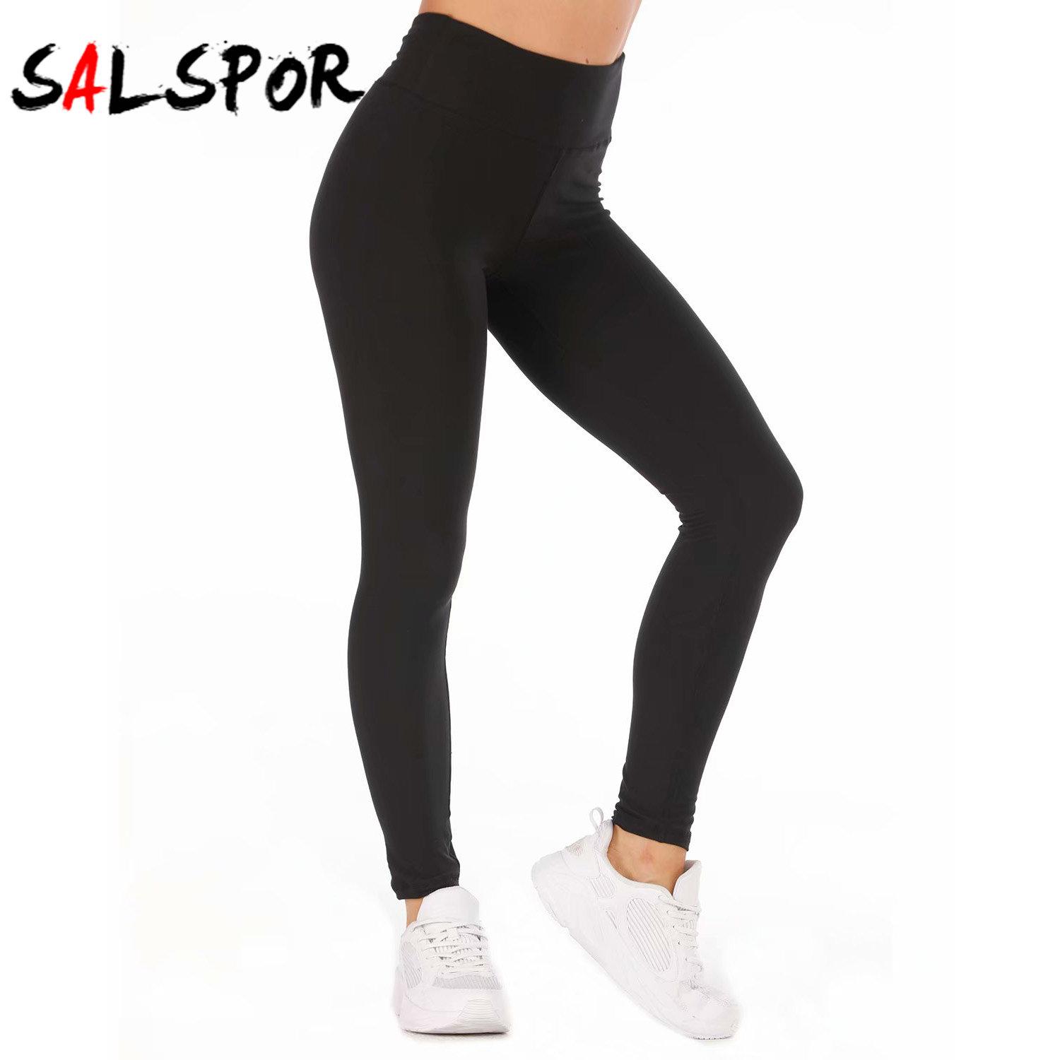 

Мода женщин Leggings Твердый Фитнес Высокий Waist Push Up Брюки тренировки йога брюки