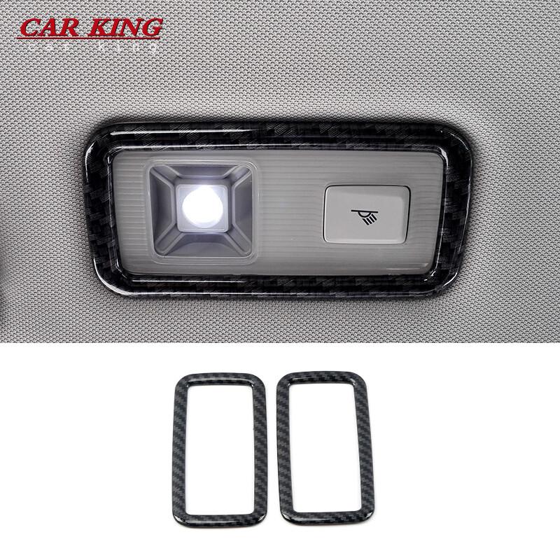For Volkswagen VW Teramont Atlas 2017-2020 Rear Roof Read Light Cover Interior Lamp Trims ABS Chrome Decoration Car Accessories