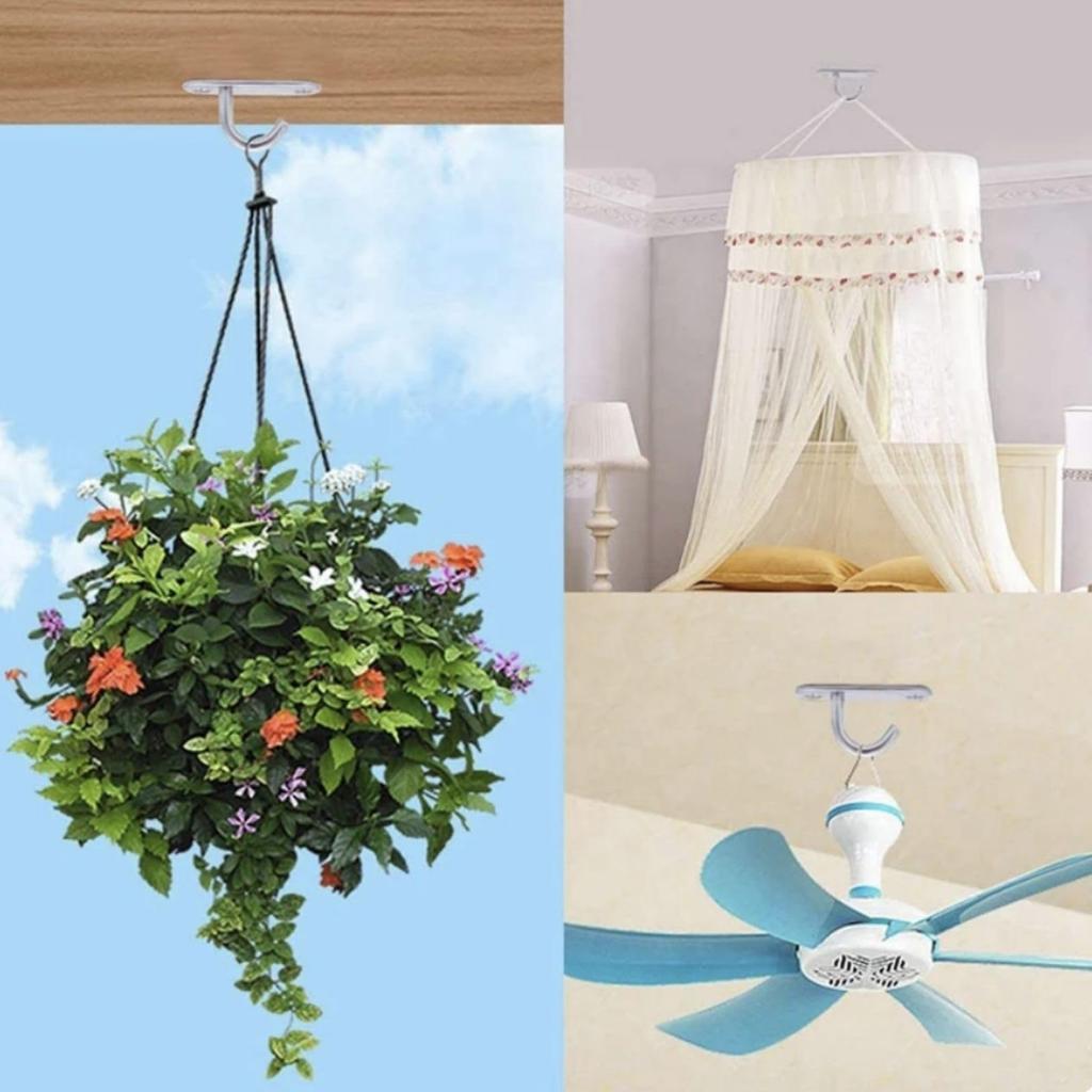 PLEAVIT Eye Plates, Pad Eyes, 304 Stainless Steel, Heavy-Duty Hooks, Outdoor Mounting Hardware, M5 Screws Included, Set of 10