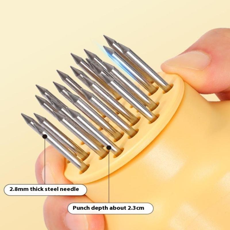 Stainless Steel Cat'S Paw Shape Meat Tenderizer Tender Meat Needle Meat Tenderizer Tool With Needle Meat Hammer Cooking Tool