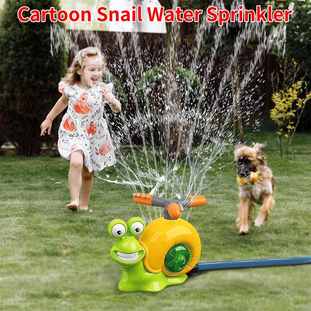 Cartoon Snail Water Sprinkler Summer Garden Lawns Water Toys Spray Water Toys for Boys Girls Summer Backyard Lawn Pool Party Fun