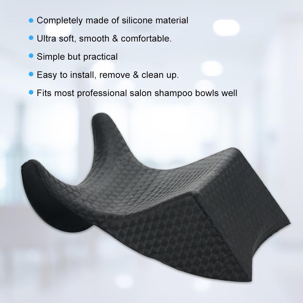 Hair Washing Pillow, Silicone Shampoo Neck Rest Support Cushion for Salon and Home, with Soft and Comfortable Non-Slip Design,