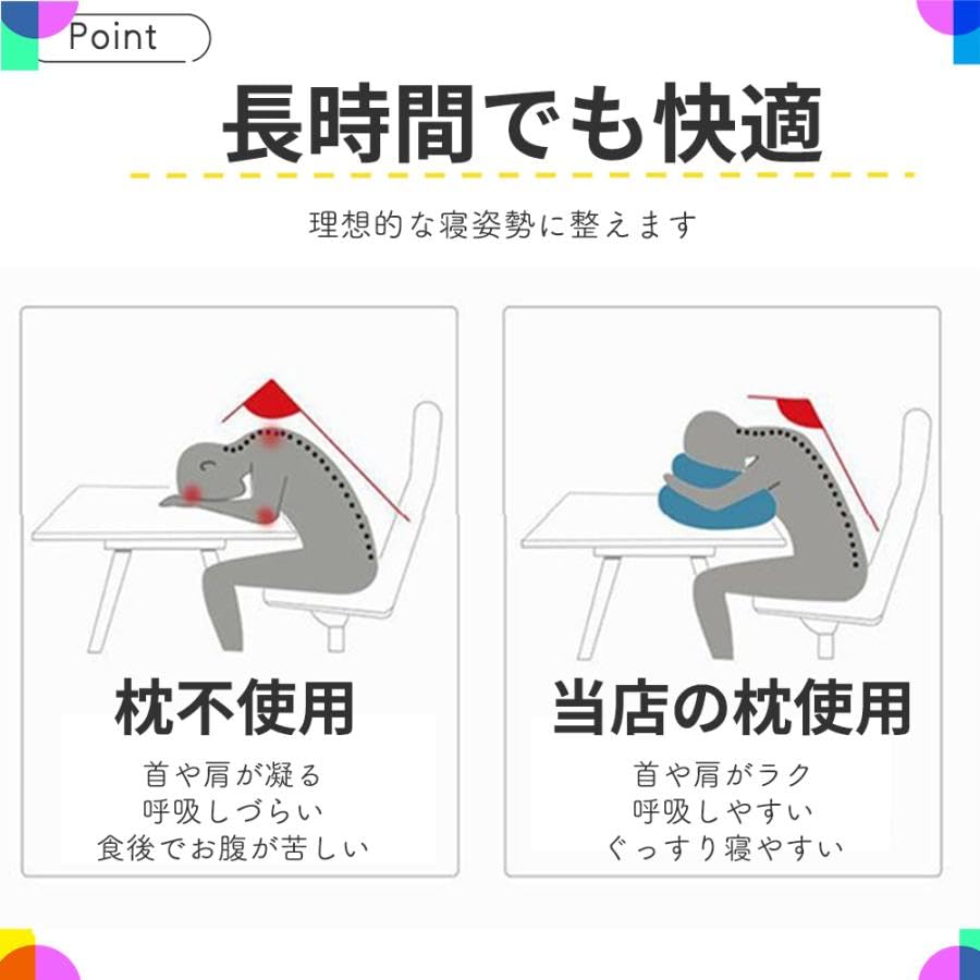 Raatel Stomach Pillow, for Naps, Stomach Sleeping Pillow, Cushion, Stomach Sleeping Pillow, Nap Pillow (Navy)