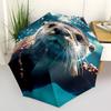 1pc Otter, Water Automatic Open/Close Umbrella - Compact Travel Umbrella with 8-Rib Durable Frame, Lightweight & Portable Design z08