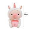 Cute Cartoon Pig Plush Toy Rabbit Hat Pig Doll Stuffd Animals Plushies Bed Sofa Decoration Birthday Gifts for Kids & Adults