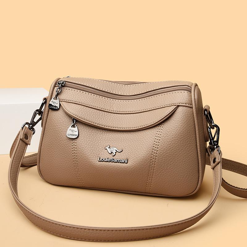 2026 Women s Versatile Crossbody Bag: Fashionable, Spacious, Multi-Pocket for Middle-Aged Ladies Standard абрикосовый
