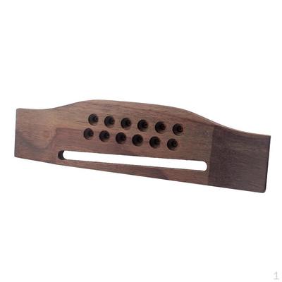 1 Piece DIY Rosewood Guitar Bridge For 12 Strings Acoustic Parts