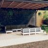 VidaXL Pine Wood Garden Lounge Set 11 Pcs with Cushions Patio Furniture Outdoor Furniture Garden Furniture Furniture 3097044
