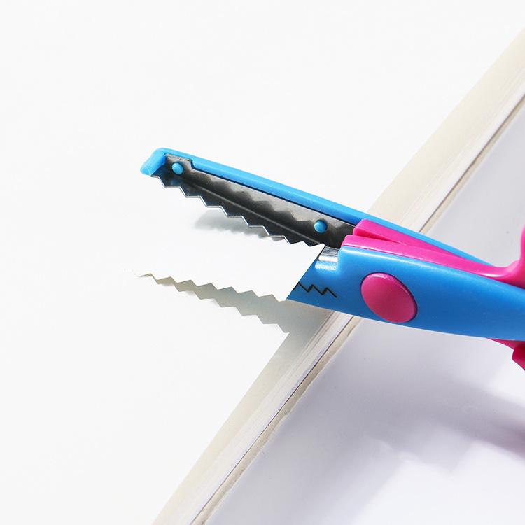 Children's Safety Scalloped Craft Scissors for DIY Scrapbooking and Art, Ages 3-6