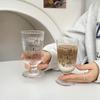 Shuangqi Minimalist Line Art High-Foot Glass Cups