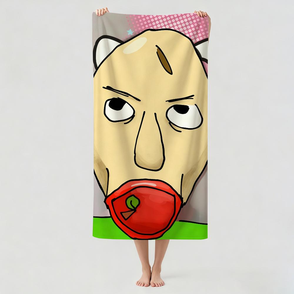 Game B-Baldi funny meme Towel Drying Bath Towel Applicable To Light Swimming Camping Yoga Beach Out