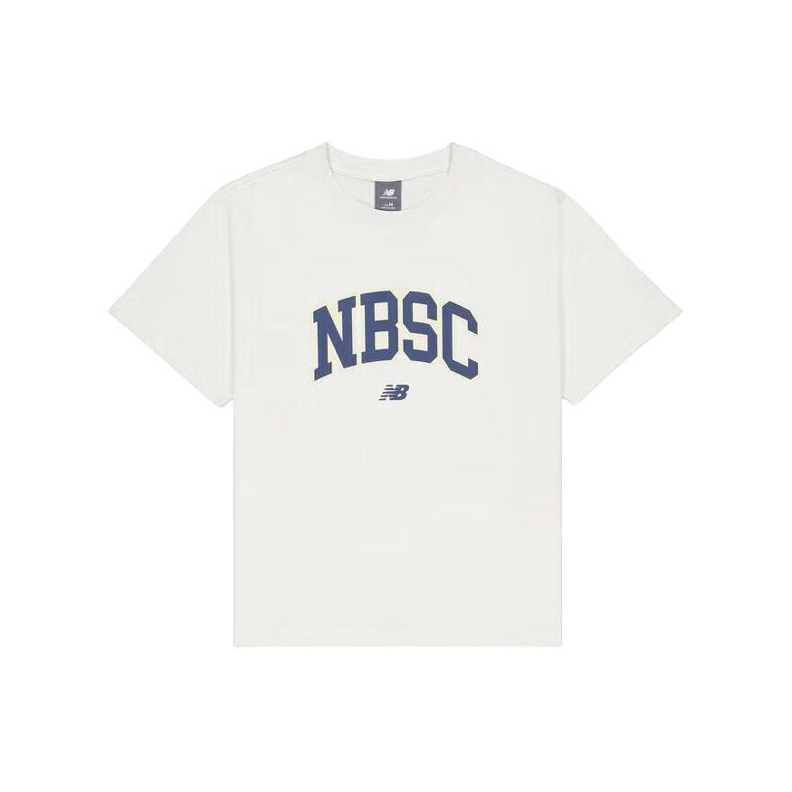 (WMNS) New Balance Big NBSC T-Shirt Asia Sizing White Blue Women s AWT42313-CIC XL