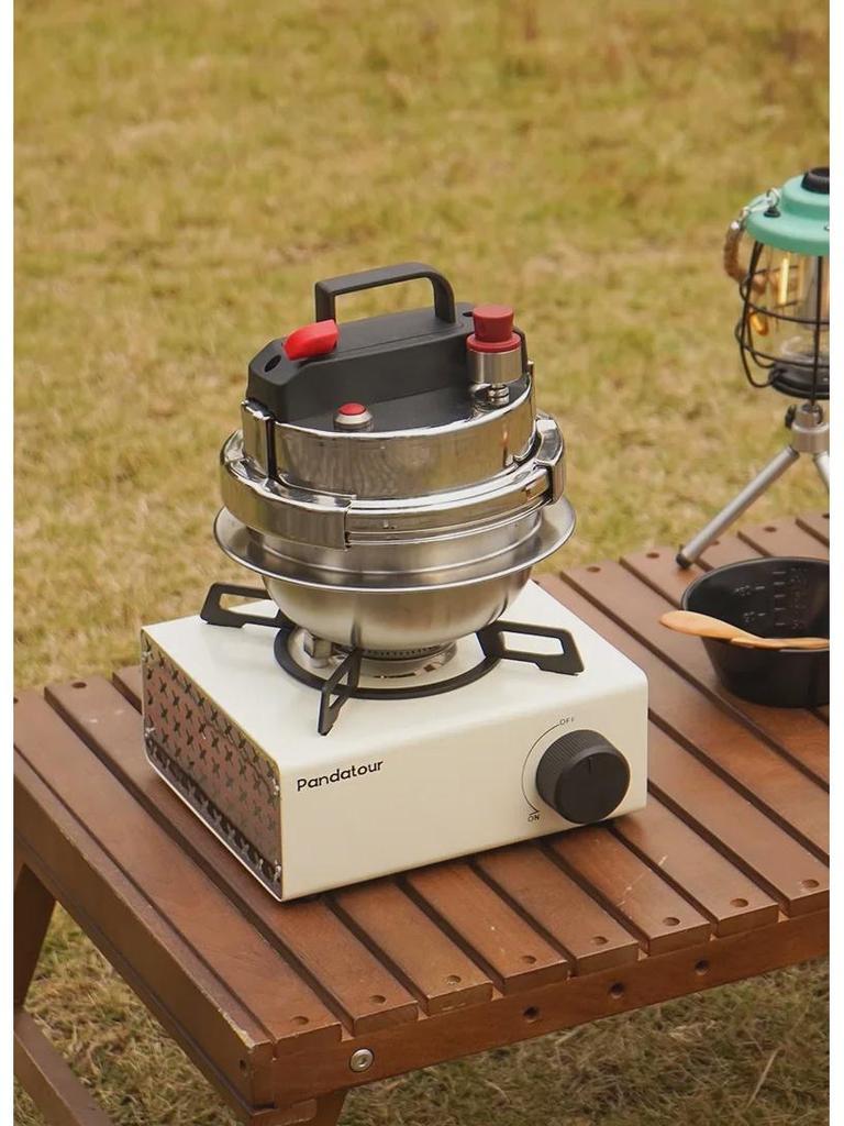 CLS 1,2 l selbstbetriebener Mini-Schnellkochtopf für 1–2 Personen – tragbarer Reiskocher für Camping und den Heimgebrauch, kompatibel mit Induktionskochfeldern.