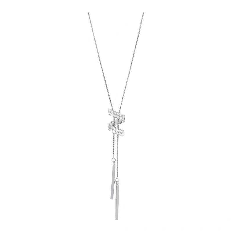 S Long Chain New Retro Sweater Chain Women's Pendant Light Luxury Niche Versatile High-end Necklace Fashion