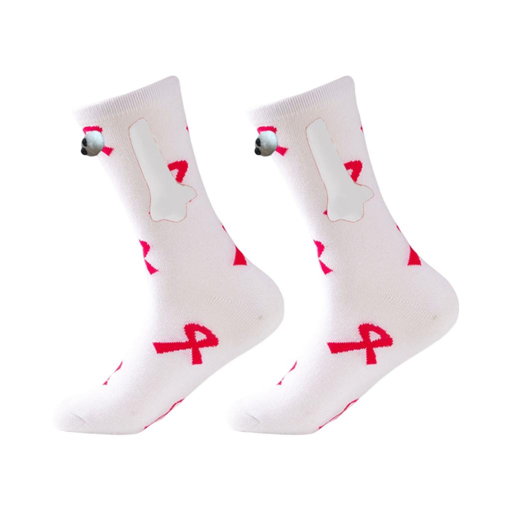 Valentine's Day Couple Heart-Shaped Magnet Socks With Hand-Holding (Mid-Calf Socks)