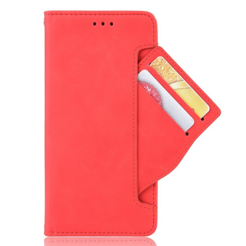 Flip Case for Infinix Note 12 5G, Card Slot, Red