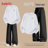 Baleno Jugend Oversize Rundhals-Sweatshirt und Jogginghosen Set