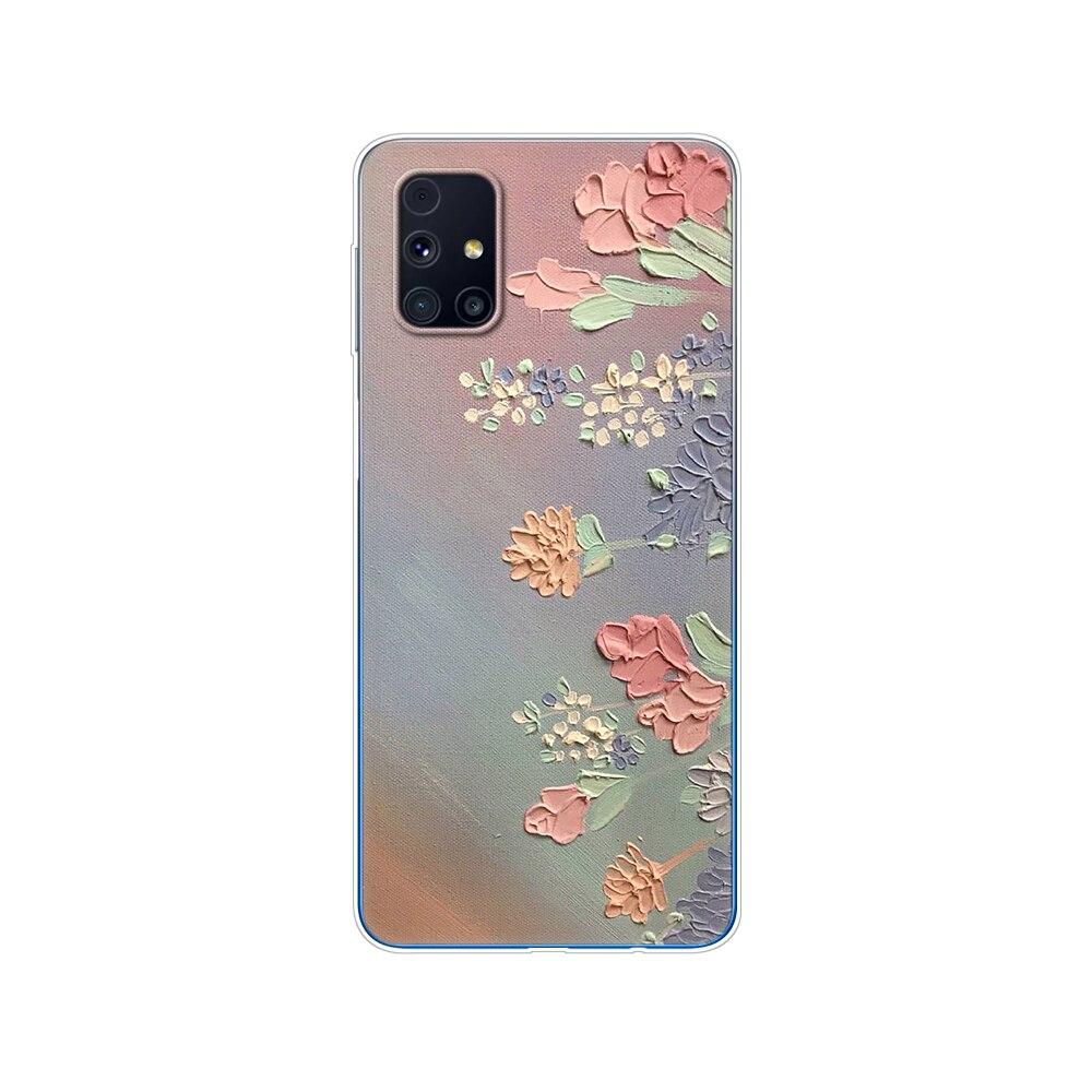 Für Samsung M31s Hülle 6.5 Tpu Weiches Silikon Rückseite Handyhülle Für Galaxy M31S M 31S m317f m317 Funda Winter Schnee Weihnachten