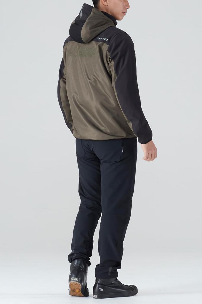 RS Taichi RSJ334 Motorcycle Riding Jacket, Spring and Summer, Breathable, Mesh, Built-in CE Protector, Hood Fixable, Air Flip, Parka, XXL