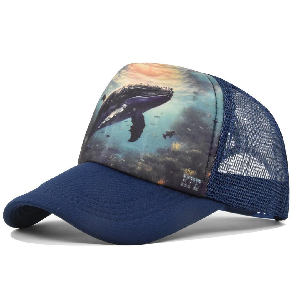 Animal baseball cap digital design personalized duckbill cap hat men's and women's breathable sun hat polyester