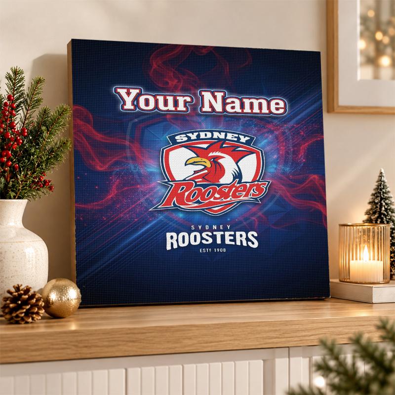 Sydney Roosters Custom Name Text 5D Diamond Painting Kit DIY Full Drill Diamond Art Decoration