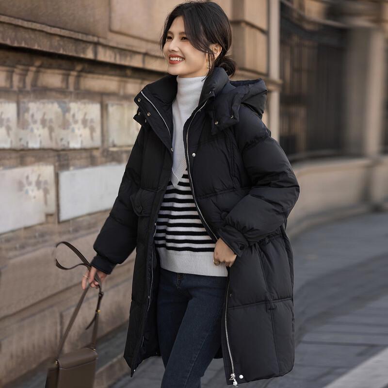 Mocana Women's Elegant Long-Sleeve Down Jacket