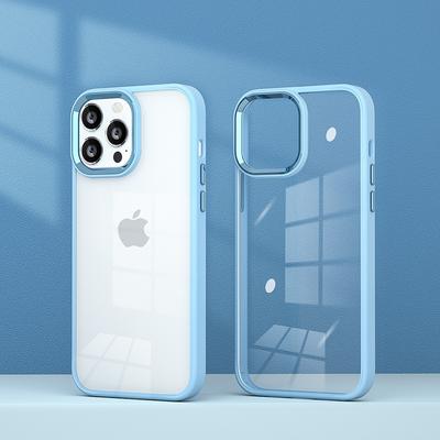 Applicable To IPhone16 ProMax New Large Hole Apple 16 Mobile Phone Case Gold Shield Super Transparent Full Cover Anti Fall Protection Case