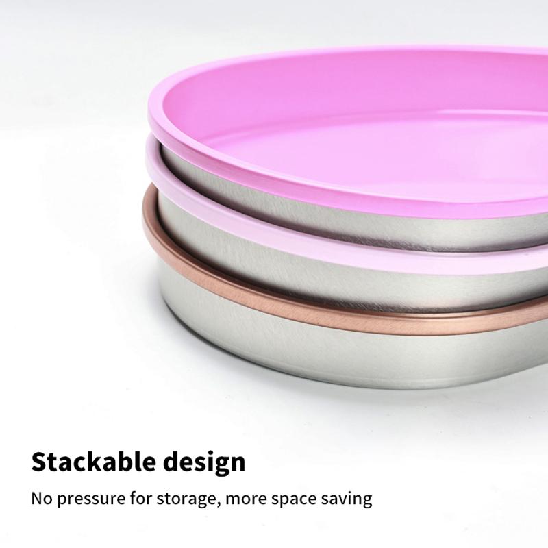 1Pcs Stainless Steel Nail Art Equipment Plate Doctor Surgical Dental Tray False Nails Dish Tools Cosmetic Storage Tray