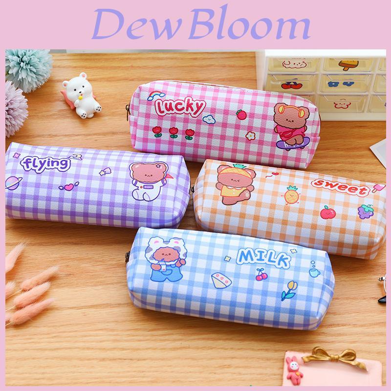 Cartoon Soft Cute Bear Pencil Case With Large Capacity For Students And School Supplies