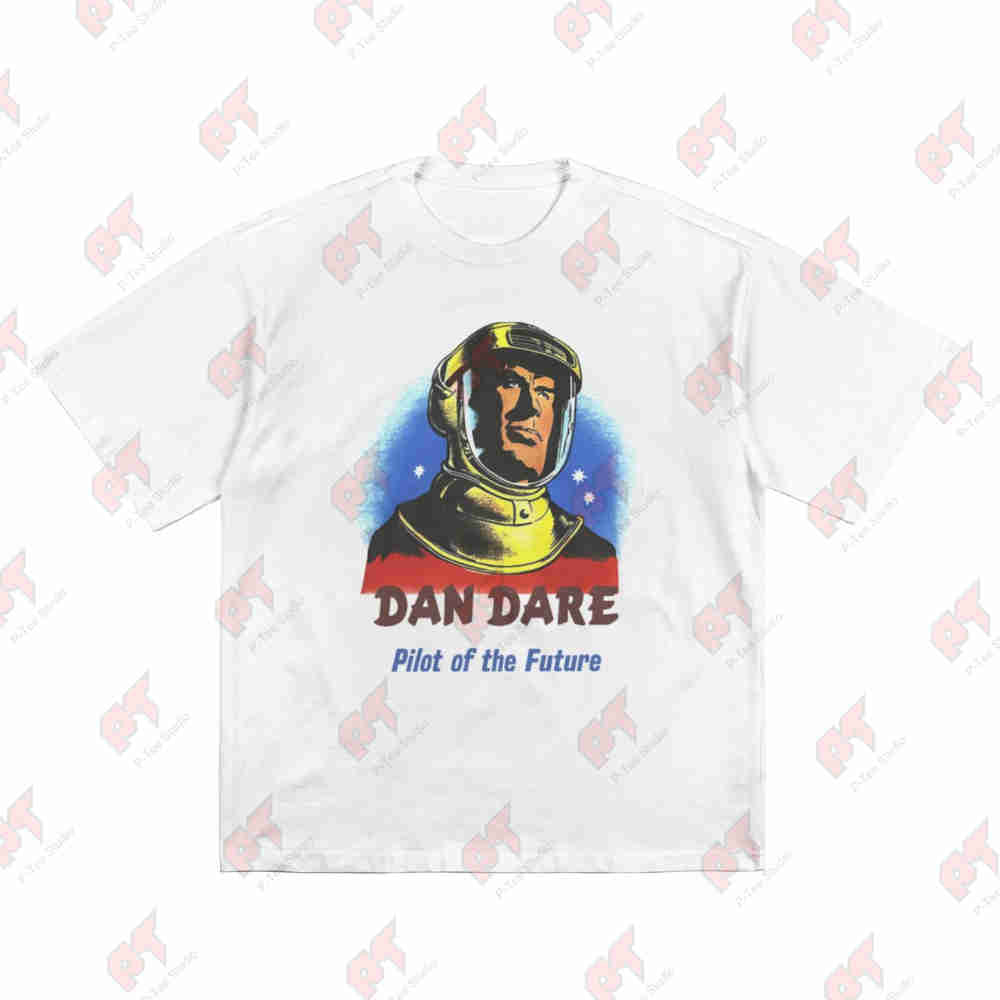 Dan Dare Double Sided Short Sleeve Tee 100 Cotton TShirt