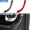 Carbon Fiber Car Accessories Glove Storage Decorative Strip Modified Interior Trim Soft Cover Sticker For Fiat 500L 2014-