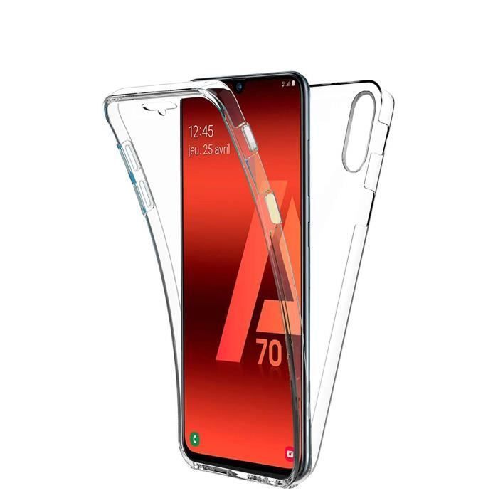 Coque - Phonillico® - Galaxy A70 - Silicone Souple - Ultra Slim - Transparent