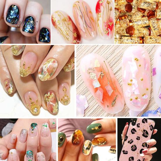 100 Sheets Imitation Gold Foil Metallic Foil Squares Sliver Alloy Foil for Gilding Art Nail Decoration DIY Resin Candle Plaster Craft