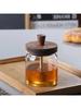 Glass Storage Bottles Honey Jars with Dipper and Lid Wide Mouth Honey Containers Syrup Dispenser for Storing Honey and Syrup