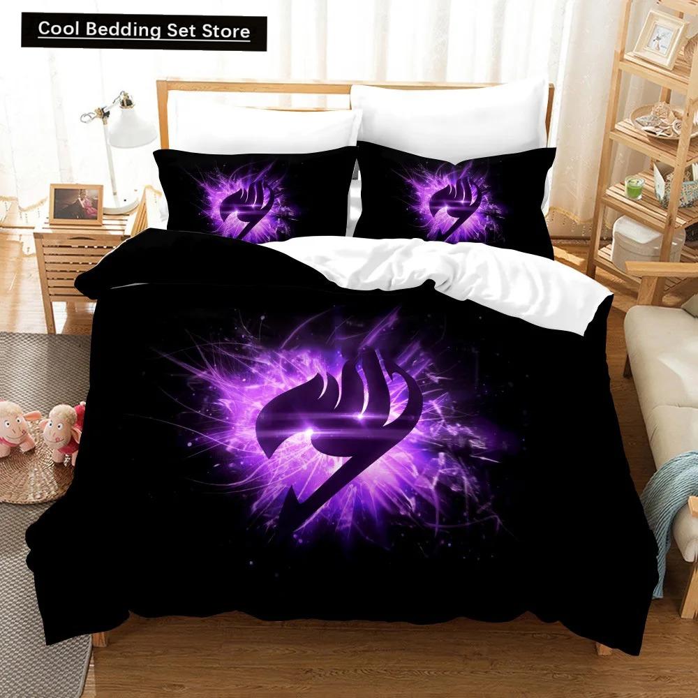 

3D-принт аниме Fairy Tail Logo Natsu Комплект постельного белья для мальчиков и девочек Twin Queen Size Пододеяльник Наволочка Детская кровать Взрослый Домашний Текстиль EU single(135x200cm)