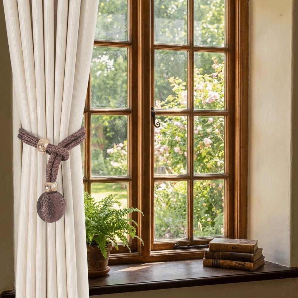 1 Par de Cuerda Sencilla para Cortina Correas Ajustables para Atar Cortinas Sujetador de Cortina Decoraciones para el Hogar