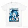 2026 New Japanese Hatsune Miku Anime Printed Cotton Retro Distressed Short‑Sleeved T‑Shirt Vintage For Adults And Kids