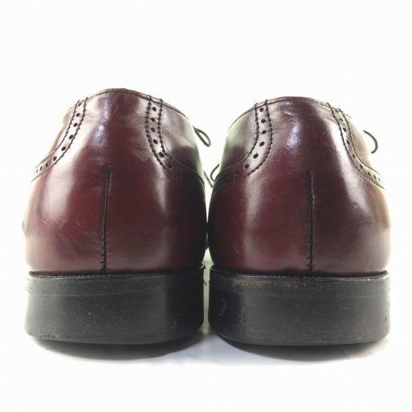 80s Vintage Made in USA Dexter Full Brogue Wingtip Shoes Burgundy size 10.5M 28.0 Men's(USED)
