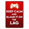 Warning Angry Gamer Vintage Tin Sign Gaming Repeat Poster Club Home Bedroom Decor Eat Sleep Game Funny Wall Stickers Plaque N379